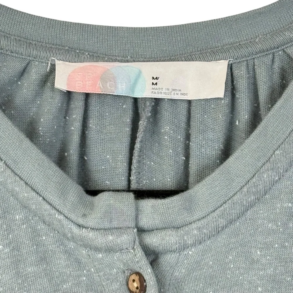 By Together Free People Beach Collection Knit Jumpsuit Seafoam Green Size Medium - Picture 11 of 16